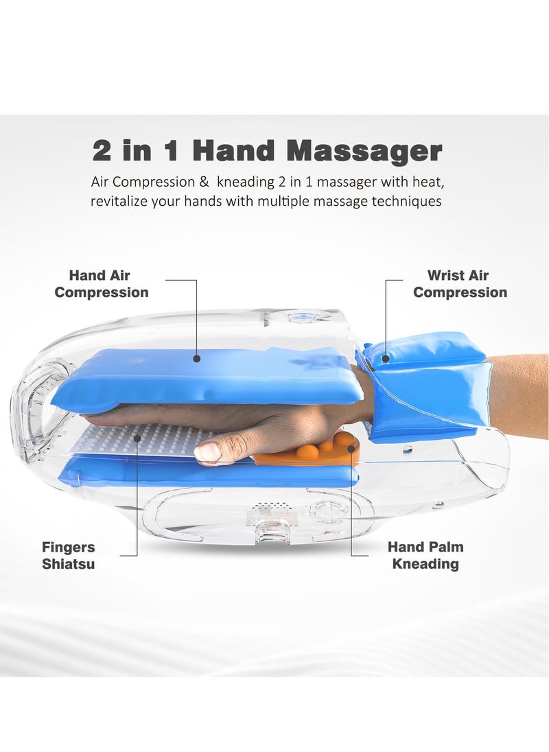 Excefore Hand Massager with Heat, Compression, and Kneading Massage for Arthritis and Carpal Tunnel Pain Relief, Cordless with 6 Modes and 6 Intensities, Perfect Birthday Gifts for Women, Men, Mom, and Dad  - Image 2
