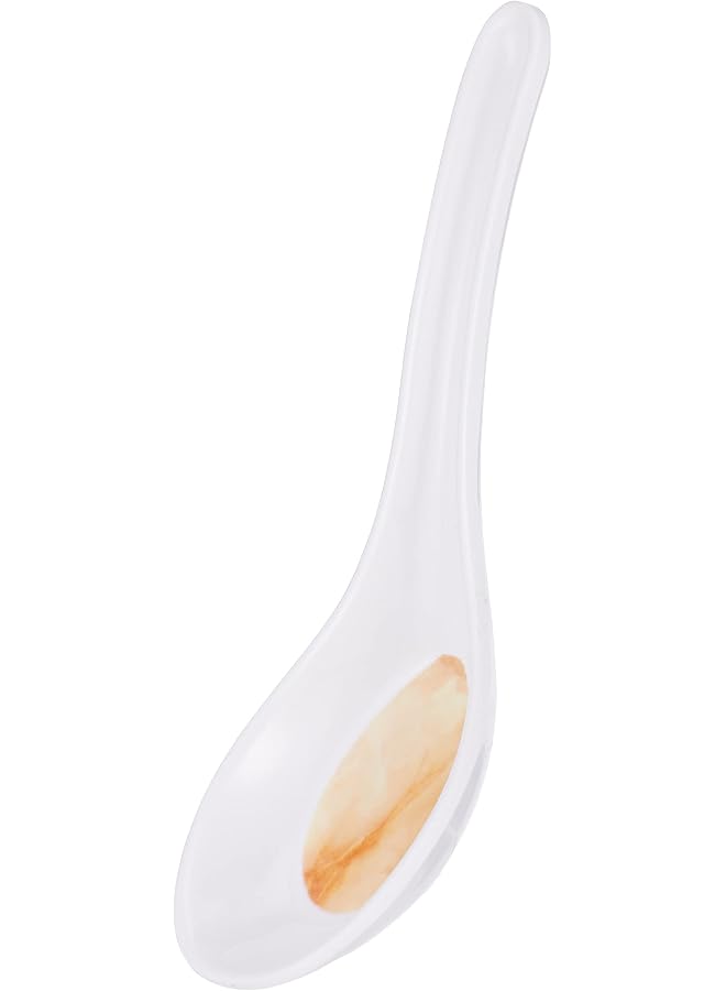 Melamine Hotensia Soup Spoon, White, 5.5 Inch, Dws5111Ho ,1 Pc