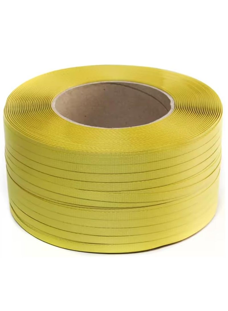 RACO PVC Packing Strip, Manual Packaging Strapping, Hand Pallet Strapping Banding Cord for Heavy Duty Packing 4KG Weight Yellow  - Image 1