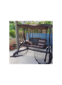 Generic Patio Swing Mosquito Netting,Porch Swing Net,Outdoor Mesh Screen Opening with Zipper and Waterproof Tent,Rectangle Netting Curtain (3 Seater 205x125x205cm)  - Image 1