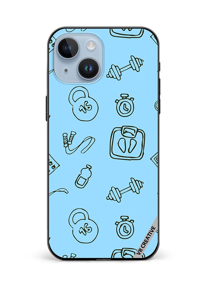 VR CREATIVE Protective Case Cover For Apple iPhone 15 Sport Pattern Design Multicolour - Image 1