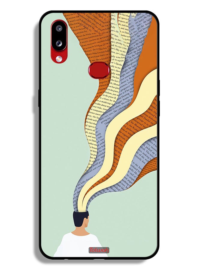 Tolwak Samsung Galaxy A10s Protective Case Cover Data In Mind Art - Image 1