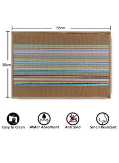 Status Contract Polypropylene Magic Light Brown Doormat, 38 X 58 Cm  - Image 2