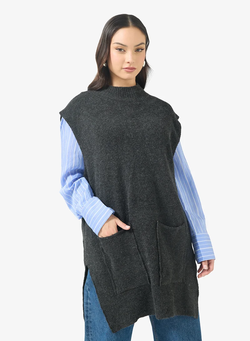 Ginger Loose Knitted Sleeveless Vest