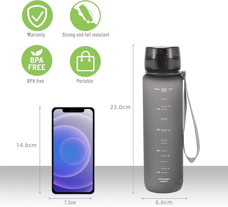 PROIRON BPA Free Water Bottle with Protein Shaker - Image 5