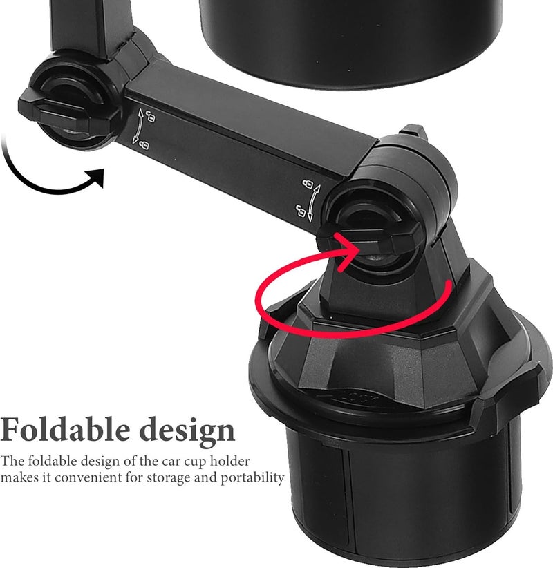 Car Cup Holder Tray with Food Storage Tray Multi-Functional Vehicle Drink and Snack Holder for Travel and Car Interior Accessories - Image 4