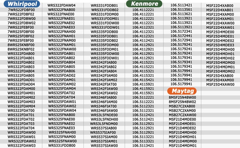 Lapert New W10515058 for Whirlpool Refrigerator Light,WPW10515058 Whirlpool Refrigerator Light,WRS325FDAM 04,W10522611 W10465957 PS11755867,Compatible WRS325FDAM04/02,Figure 5 for More - Image 5