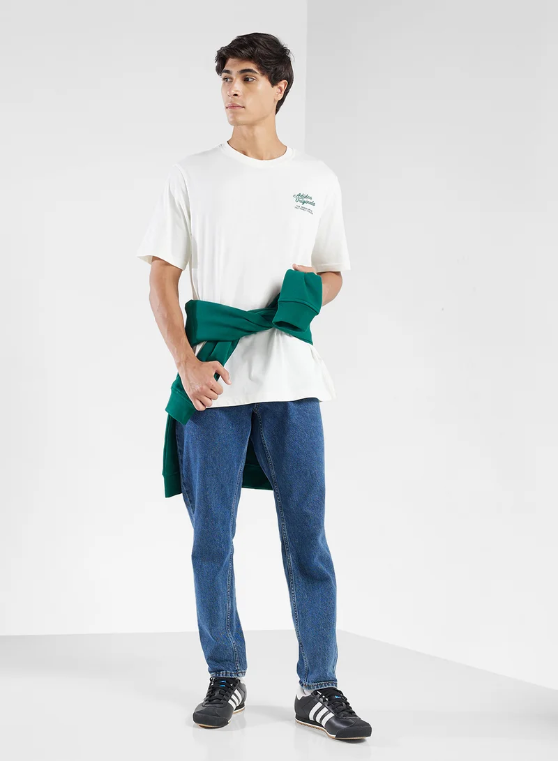 adidas Originals Diner Text Graphic Loose T-Shirt