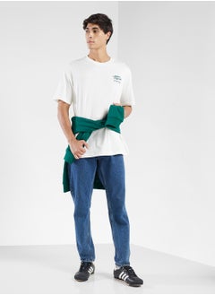 Adidas Diner Text Graphic Loose T-Shirt  - Image 4