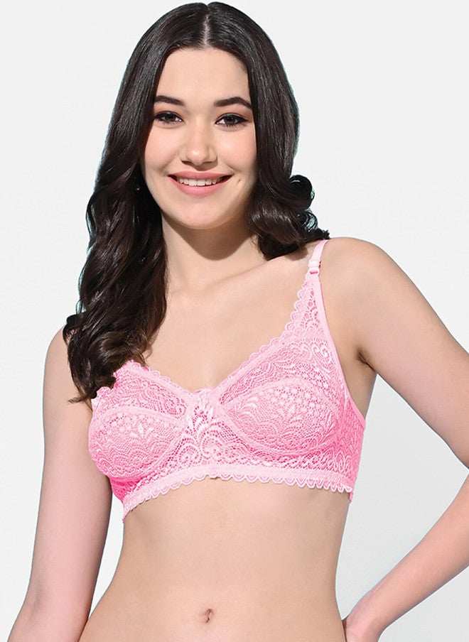 FIMS Pack of 3 Floral Cotton Everyday Full Coverage Bra With All Day Comfort - Image 3