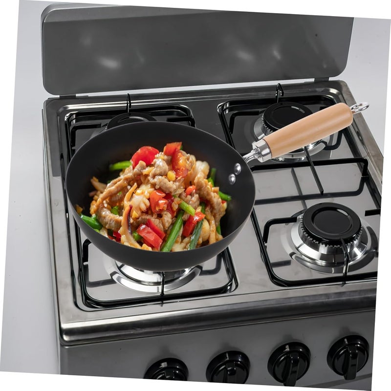 Small Wok Pan Japanese Cooking Pan with Lid Non Stick Household Frying Pan for Easy Stir Fry Wrought for Home Restaurant Use - Image 2