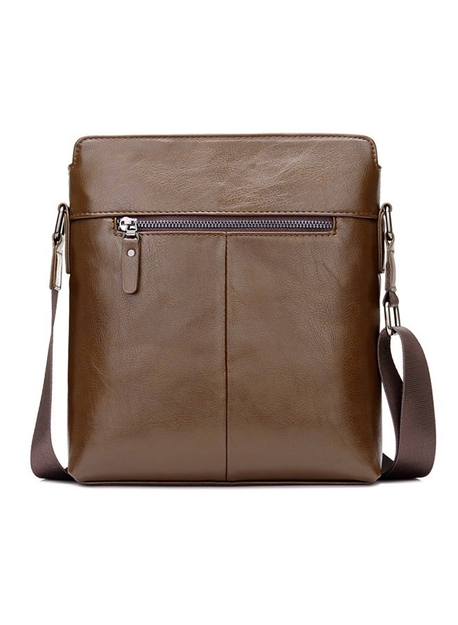 كانجرو حقيبة كروس بودي من الجلد الصناعي للرجال بسحاب سلس وحزام قابل للتعديل وحقيبة كتف مقاومة للماء بسعة كبيرة للرجال حقيبة ظهر أنيقة للتنقل بملمس ممتاز وجيوب متعددة - Image 4