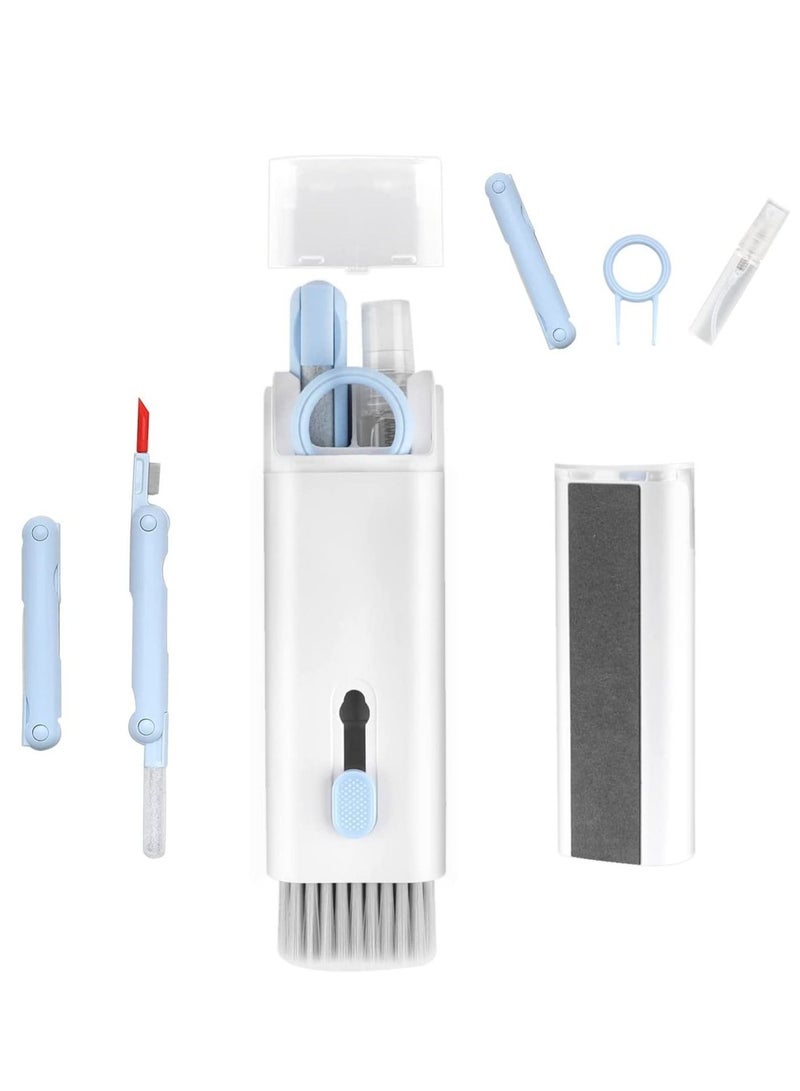 ELTRAZONE 7 In 1 Multifunctional Electronics Computer Keyboard Cleaning Brush Kit For Keyboard And Earphone Duster Cleaner With Keycaps Puller For Headphone Laptop Cell Phone - Image 1
