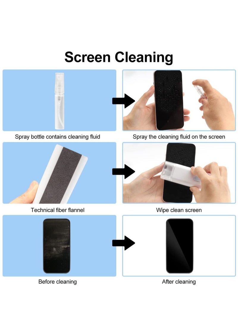 ELTRAZONE 7 In 1 Multifunctional Electronics Computer Keyboard Cleaning Brush Kit For Keyboard And Earphone Duster Cleaner With Keycaps Puller For Headphone Laptop Cell Phone - Image 5