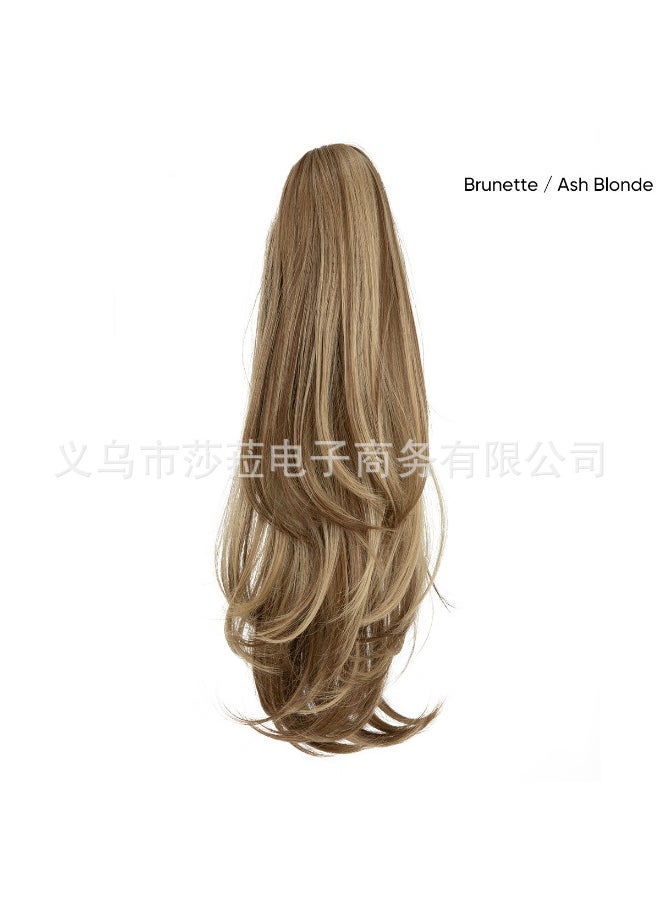 Generic Long Multi-layer Wig Tail Womens Realistic Two-use Fiber Tiger Clip Ponytail European Style Cross-border Hair Accessory 10H24B 