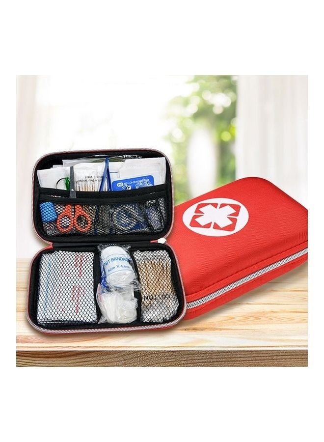 184-Piece Portable First Aid Kit for Travel, Car & Emergency Use - Red - Image 2