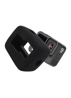 Y&D Foam Windslayer Housing Case for Hero 10/ 9, Windscreen Windshield Cover Muffler Frame Compatible Gopro 9 (Black 2 Pack)  - Image 1