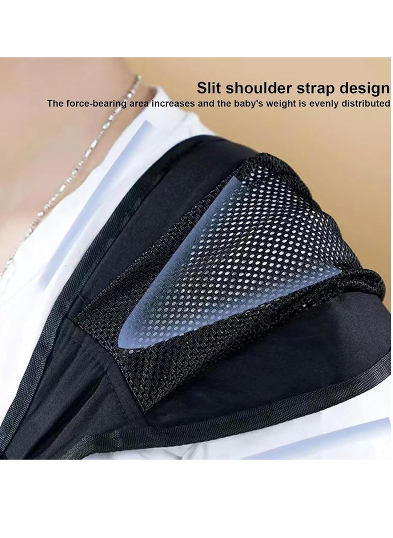 Mmmon - Toddler Carrier,Baby Carrier Newborn to Toddler,Toddler Sling Carrier,Adjustable Breathable Baby Carrier Sling,Lightweight Toddler Carrier,Carrying 10-45 lbs(Black) - Image 1
