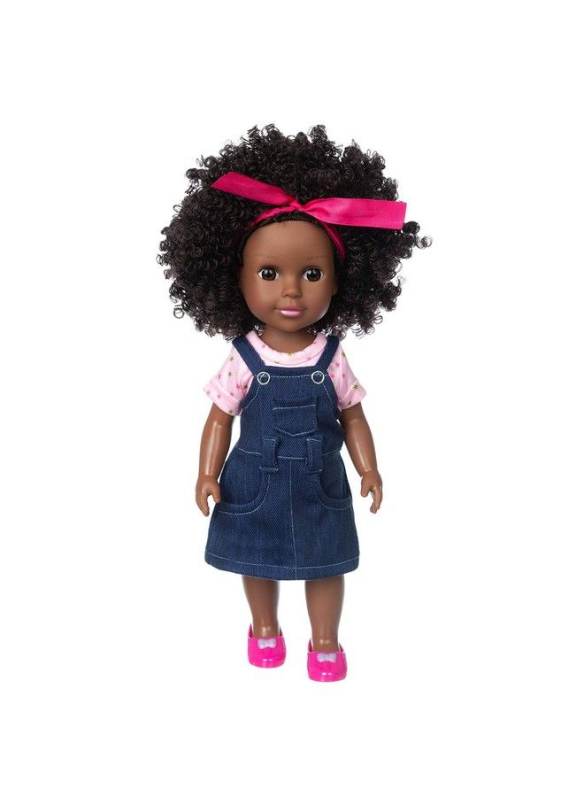 Ecore Fun Black Doll 14.5 Inch Baby Girl Doll And Clothes Set African Washable Realistic Silicone Girl Dolls Best Gift For Kids Girls - Image 2