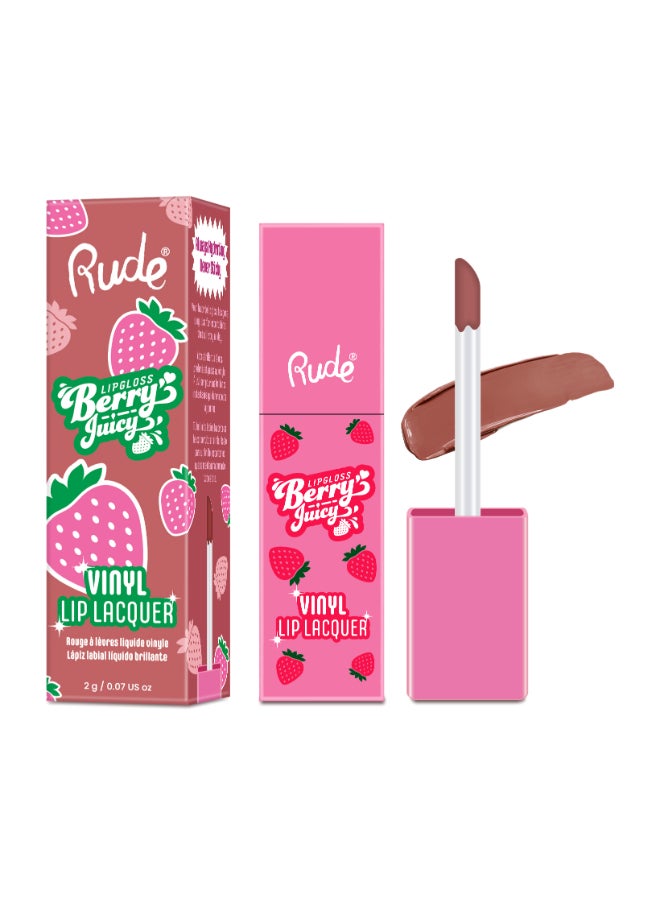 Rude Berry Juicy Vinyl Lip Laquer - Hazelnut 