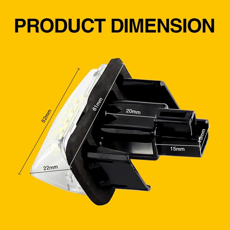 Vuzmode 2PCS LED License Plate Light for Toyota - Image 2