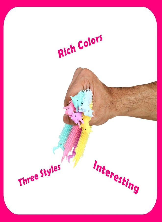 ألعاب خيط مطاطية حسية من أبلي، ألعاب تخفيف التوتر على شكل نودلز، متعددة الألوان | 5 قطع (يونيكورن) - Image 5