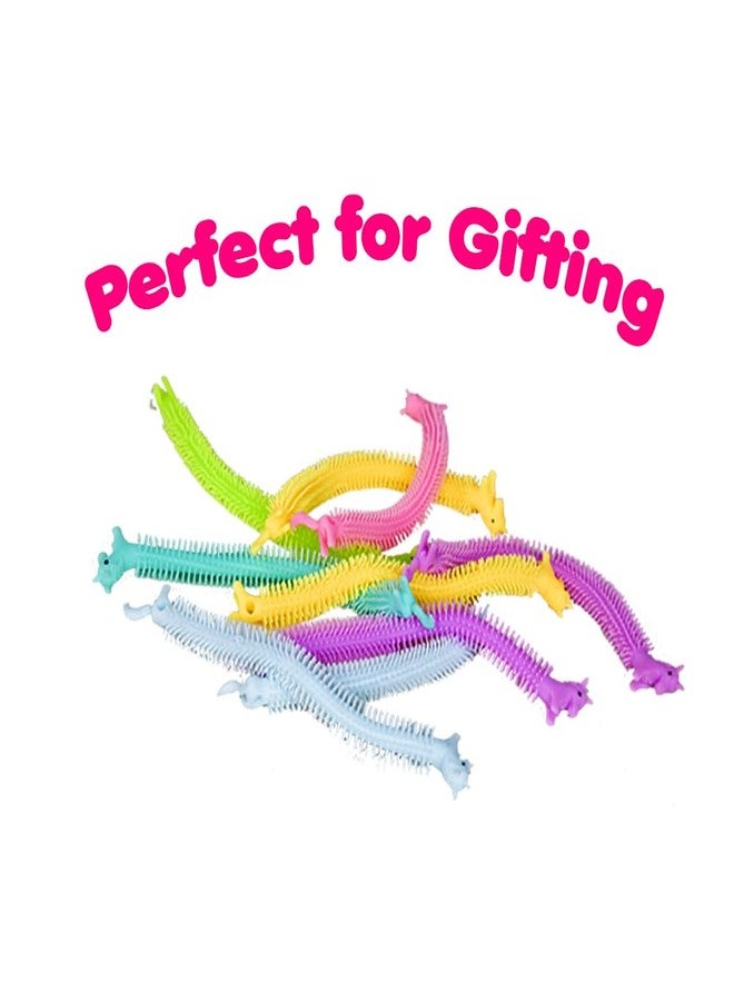 ألعاب خيط مطاطية حسية من أبلي، ألعاب تخفيف التوتر على شكل نودلز، متعددة الألوان | 5 قطع (يونيكورن) - Image 4