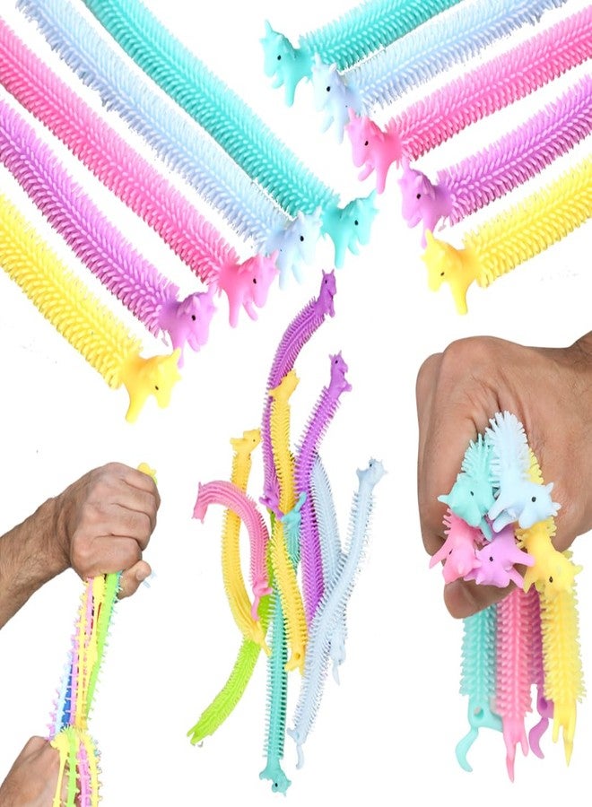 ألعاب خيط مطاطية حسية من أبلي، ألعاب تخفيف التوتر على شكل نودلز، متعددة الألوان | 5 قطع (يونيكورن) - Image 1