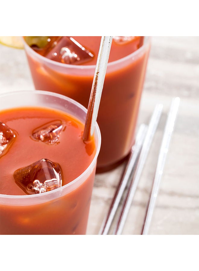 Restaurantware مصاصات ورقية متينة، مصاصات شرب ورقية - فضي معدني - للمناسبات، أعياد الميلاد، حفلات الزفاف، حفلات الاستحمام أو الاستخدام اليومي - 7.8" - علبة 100 قطعة - Image 4