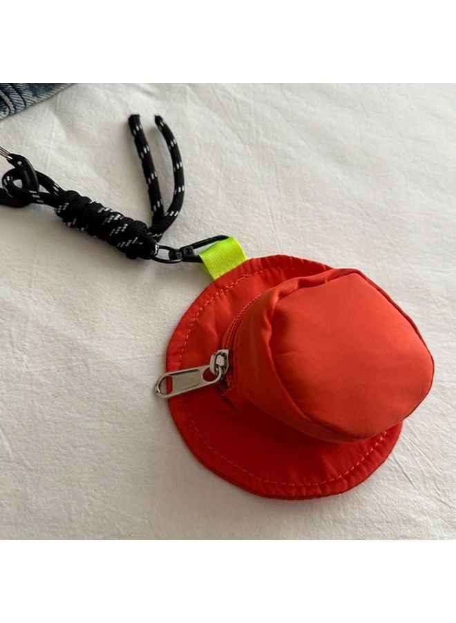 Blue Mini Earphone Pouch Keychain Bag Small Wallet Storage Accessory - Image 5