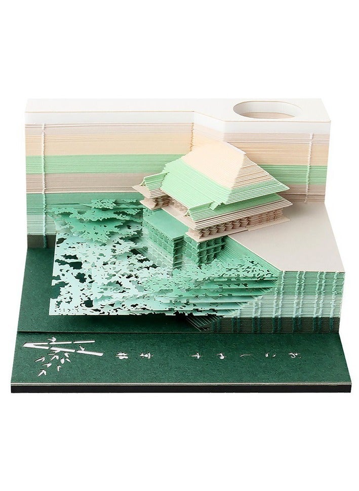Generic Desktop Ornament Paper Carving, 3D Sticky Note Paper 