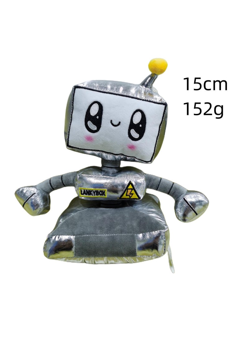 Stuffed Plush Toys Series Action Dolls Paper Box Figure Doll For Kids Robot Doll Grey