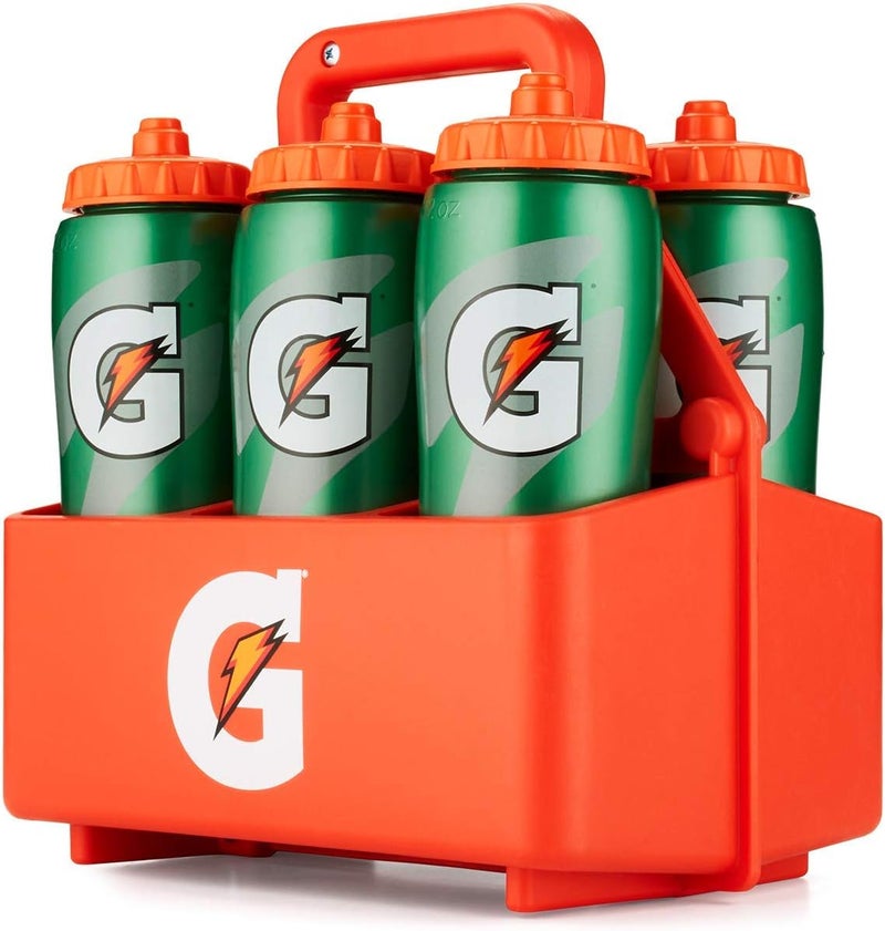 Gatorade Gatorade 6Pack Squeeze Bottle Carrier Team Equipment Orange  - Image 4