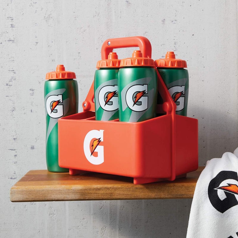 Gatorade Gatorade 6Pack Squeeze Bottle Carrier Team Equipment Orange  - Image 2