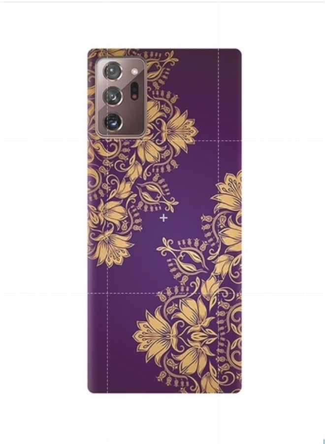 إيه إم سي ديزاين غطاء حماية واق لهاتف سامسونج جالكسي نوت 20 ألترا الأرجواني / الذهب