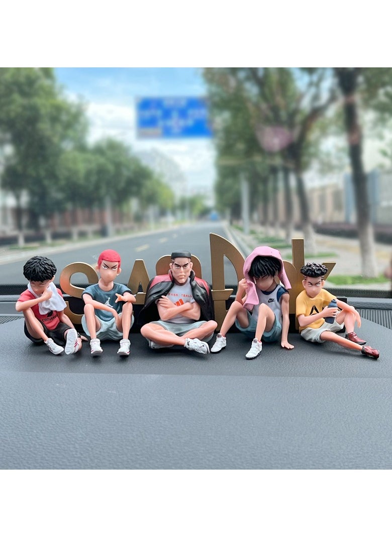 EBMINI Slam Dunk Xiangbei Five Tigers Bench Legion Handmade Doll Car Ornament 