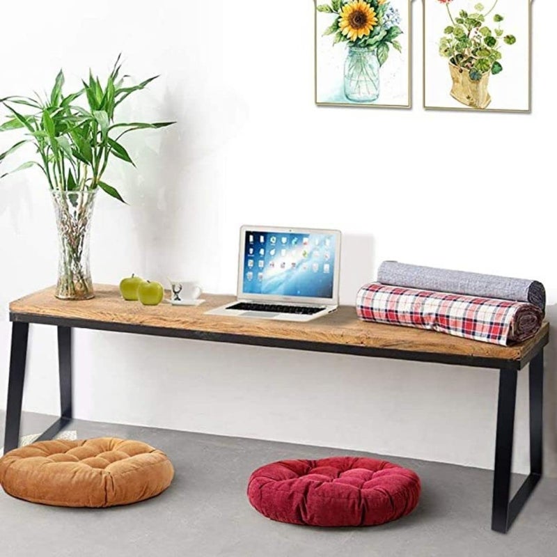 PRAMUKH FASHION Table Legs Heavy Duty Trapezoid Furniture Metal Table Legs Black Desk Legs for Furniture Bench Legs Coffee Table Legs DIY Iron Bench Legs only Legs TRAPEZOIDAL Shape