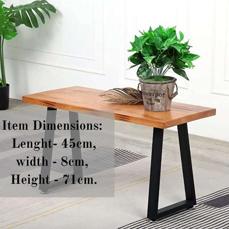 PRAMUKH FASHION Table Legs Heavy Duty Trapezoid Furniture Metal Table Legs Black Desk Legs for Furniture Bench Legs Coffee Table Legs DIY Iron Bench Legs only Legs TRAPEZOIDAL Shape