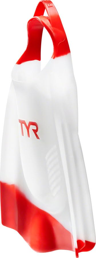 TYR Hydroblade Swim Training Fins, Red, Large - Image 3