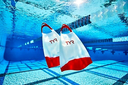 TYR Hydroblade Swim Training Fins, Red, Large - Image 2