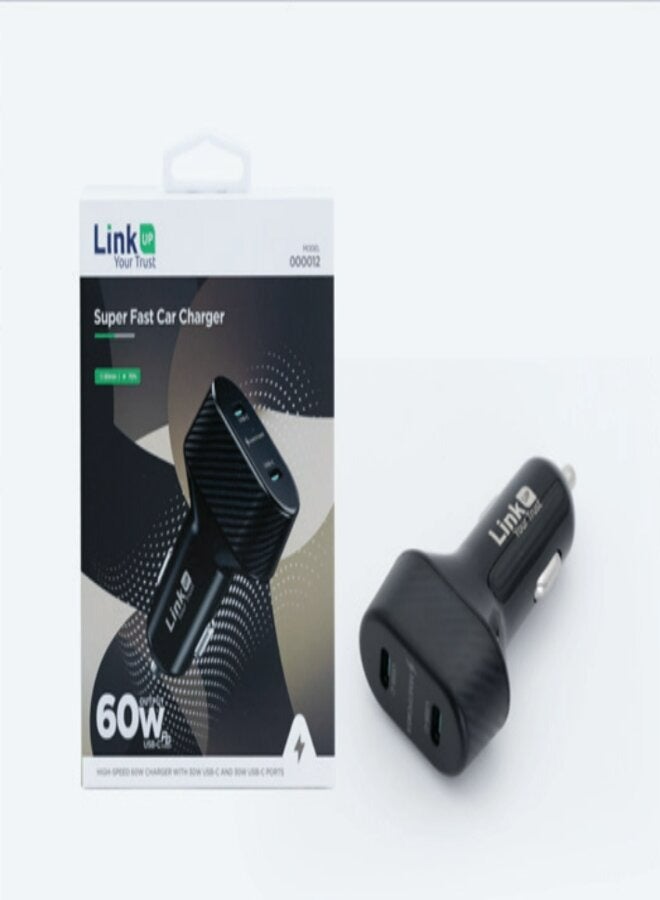 Linkup Super Fast Car Charger 60W