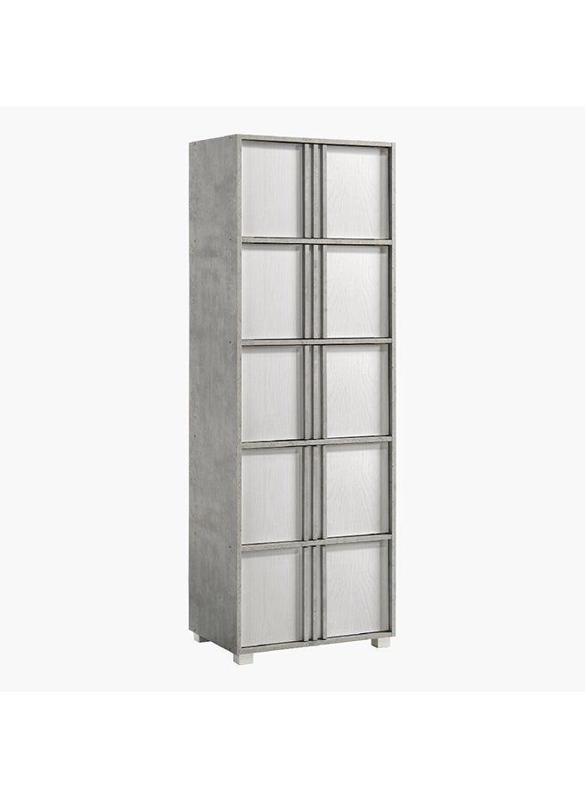 Home Box Home Box Alford Aspen 10-Door Enginereing Wood Multipurpose Storage Unit Grey 60 x 175.5 x 39.4 cm - Image 2