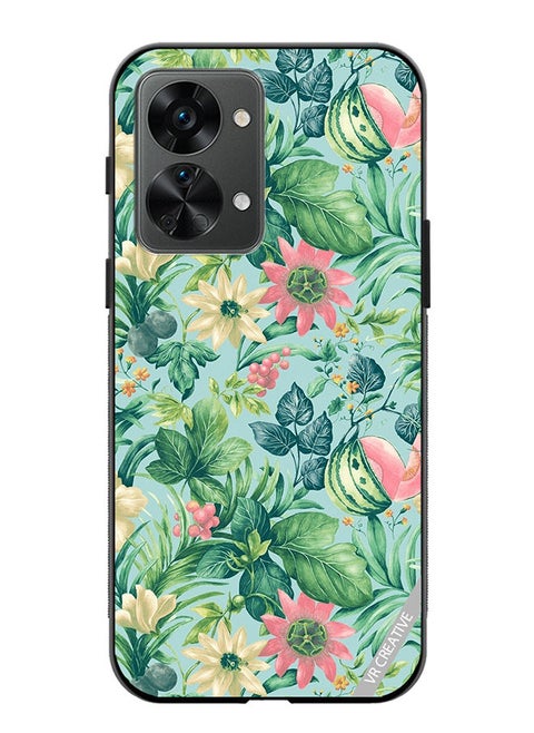 Protective Case Cover For OnePlus Nord 2T Sunfloweia Design Multicolour