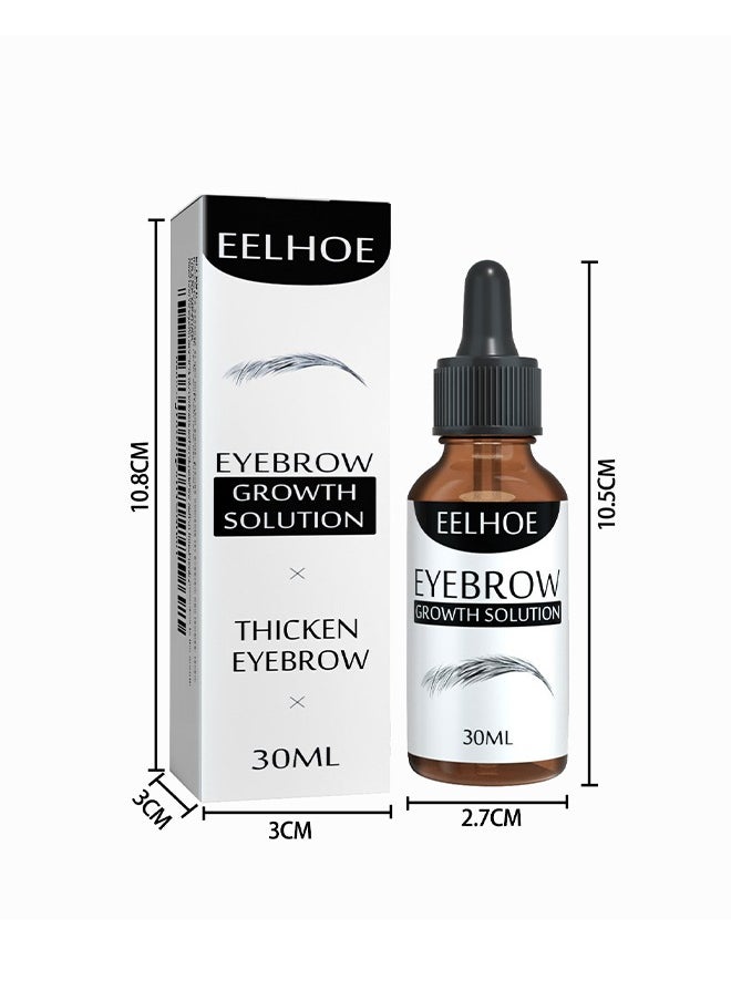 EELHOE - Eyebrow Growth Solution,Thick Curly and Slender Eyebrow Care Solution 30ml, Natural Growth - Image 1