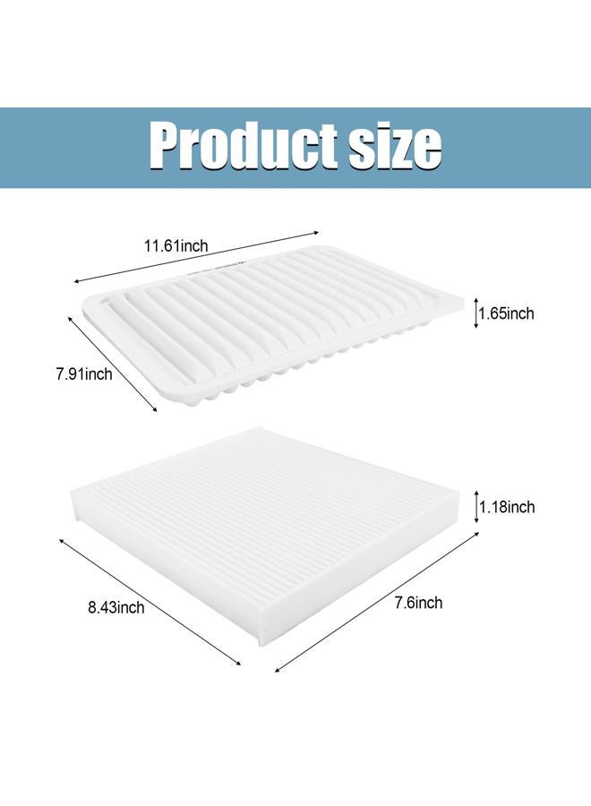 HYFTJYZ Engine & Cabin Air Filter Combo Set 87139-07010 17801-0H050 Replacement for Toyota Camry 4 cylinders 2007-2017 Venza 4 cylinders 2009-2016 - Image 5