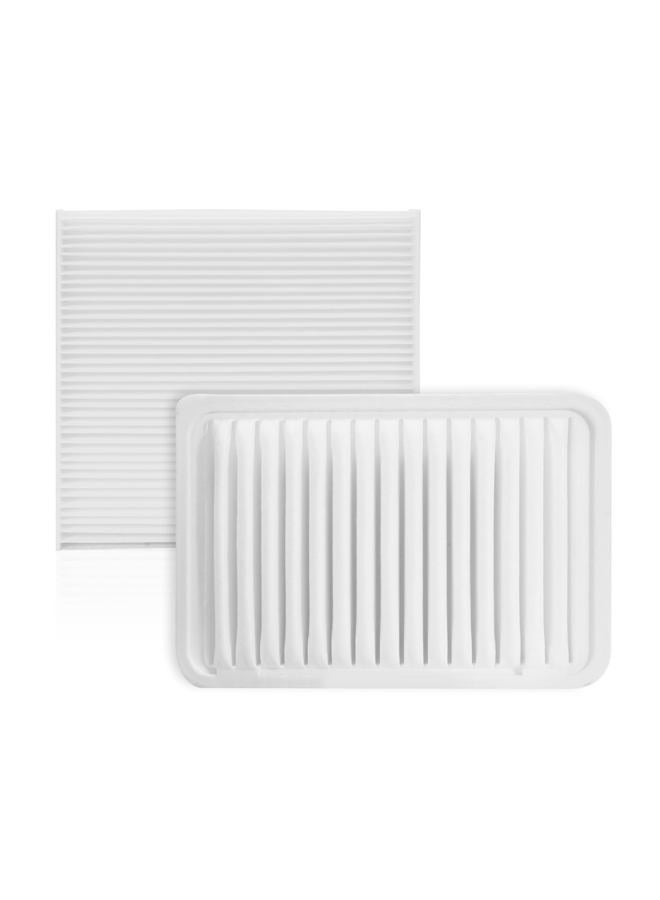 HYFTJYZ Engine & Cabin Air Filter Combo Set 87139-07010 17801-0H050 Replacement for Toyota Camry 4 cylinders 2007-2017 Venza 4 cylinders 2009-2016 - Image 1