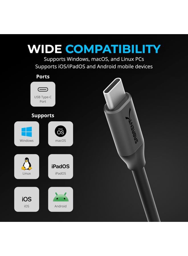 SABRENT USB Type-C to 3.5mm Audio Adapter with 100W PD, USB C External Sound Card for Headset Microphone Speakers Stereo Output 24-bit 96KHz Compatible with Laptop Tablet Smartphone (AU-PACM) - Image 4