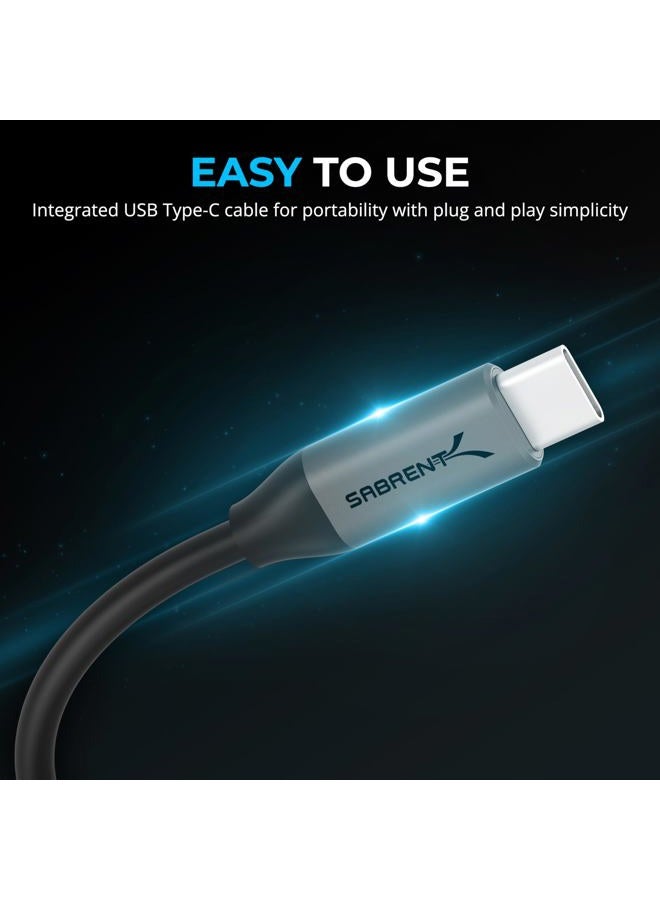 SABRENT USB Type-C to 3.5mm Audio Adapter with 100W PD, USB C External Sound Card for Headset Microphone Speakers Stereo Output 24-bit 96KHz Compatible with Laptop Tablet Smartphone (AU-PACM) - Image 5