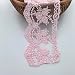 Sourcemall Lace Trim Ribbon Delicate Crown Ribbon for Crafts Sewing and Bridal Wedding Dress Applique Decorations 33inch Width 5 YardsLot Pink - Image 2