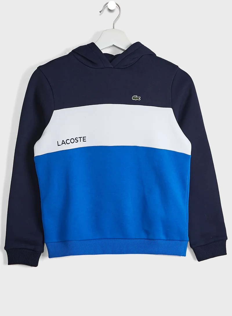 LACOSTE Causal Color Block Hoodie